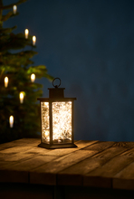 Lykt 250 Micro-LED med blink H28 cm svart